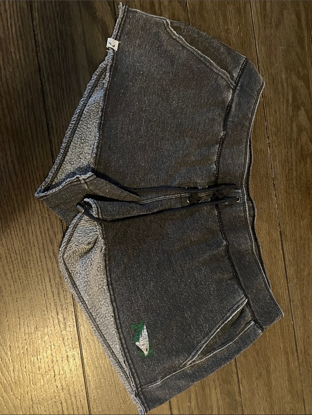 Colosseum Charcoal Gray Athletic Shorts with North Dakota logo